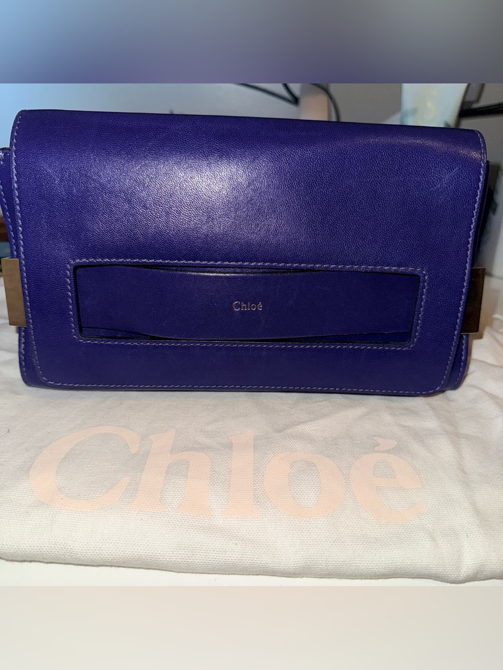 AUTHENTIC - CHLOÉ - Elle Chain Shoulder Bag/Clutch